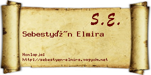 Sebestyén Elmira névjegykártya